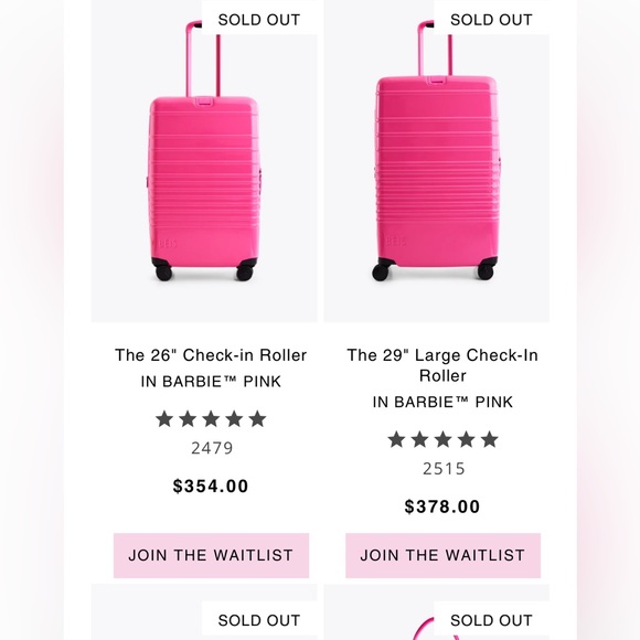 BEIS x BARBIE The Passport & Luggage Tag Set
IN BARBIE™ PINK - Picture 16 of 16